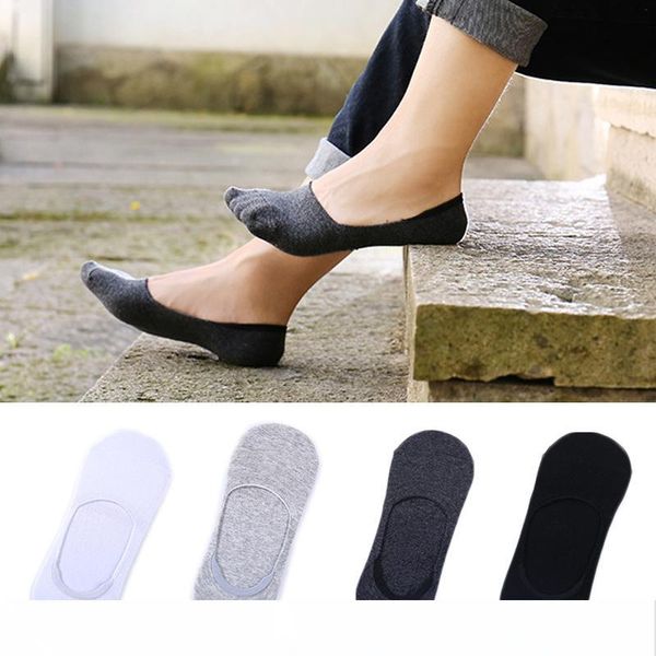 

оптовая продажа 3 пары лот мужской невидимые носки унисекс нч лодыжки носки мужчин свободного покроя хлопка мягкой нескользящей силиконовой, Black