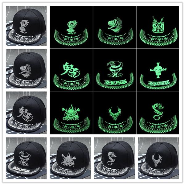Hip Hop Luminous Cap оголовка Caps Fluorescent Baseball Cap ВС Защитные шлемы Snapback шапки для мужчин женщин Подарки