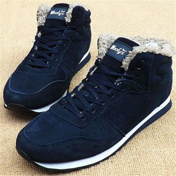 

women boots woen's winter shoes fashion snow boots shoes plus size winter sneakers ankle men black blue