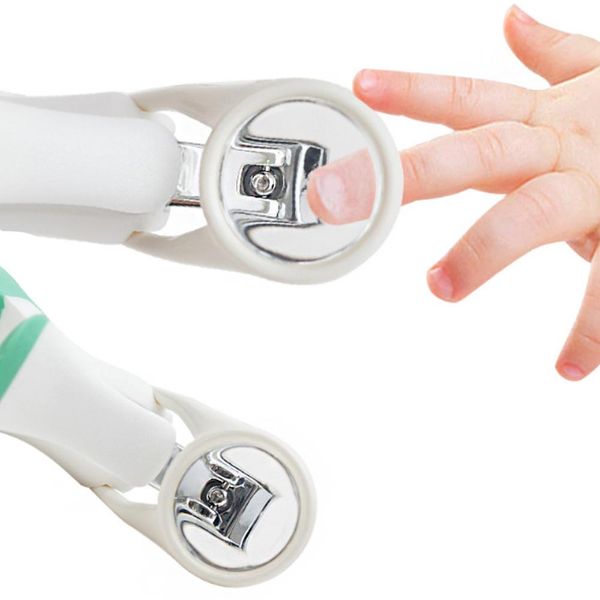 

new cartoon kid magnifying glass finger toe nail clipper manicure trimmer cutter