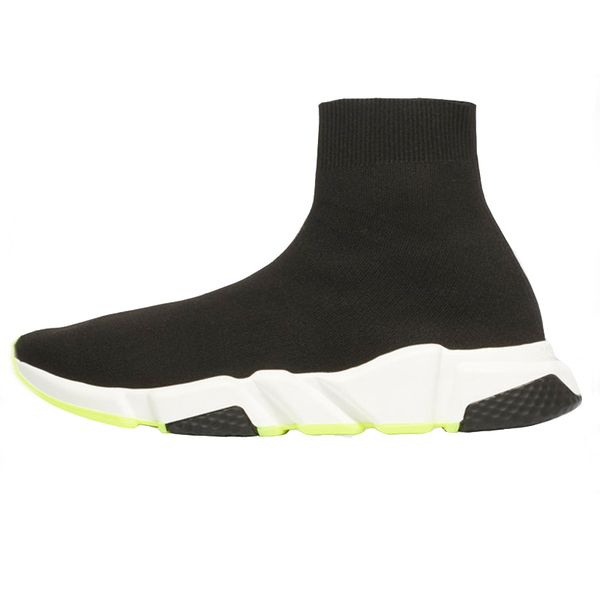 

2019 designer shoes speed trainer black red gypsophila triple black fashion flat sock boots men women casual shoes runner with dust bag cu01