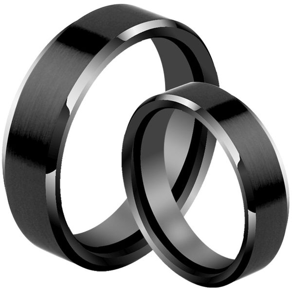 

4mm 6mm 8mm bright polish gold titanium ring for men and women couple ring, Golden;silver