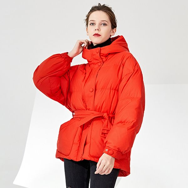 

2020 new women down jacket long coat winter warm ultra light white duck down parka female jacket plus size snow outwear, Black