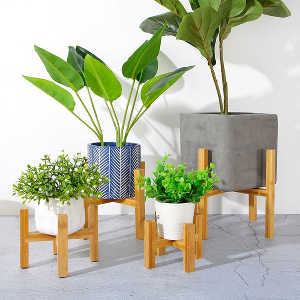 

wooden plant stand flower pot planter holder flower container shelf home decoration pot display rack for indoor outdoor