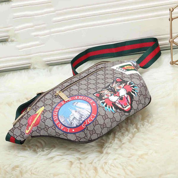 

New men de igner wai t bag luxury handbag with tiger printed fannypack dei gner che t bag for women new arrival 0608