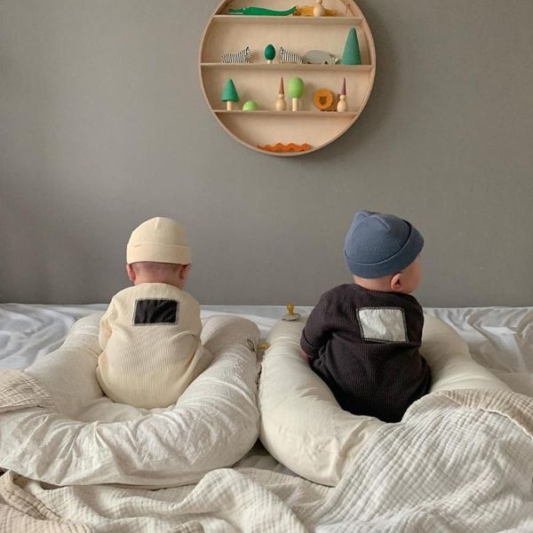 

2020 autumn new fashion newborn baby boy girl romper jumpsuit winter long sleeve clothes outfits 0-24m 11.11 baby onesie, Blue