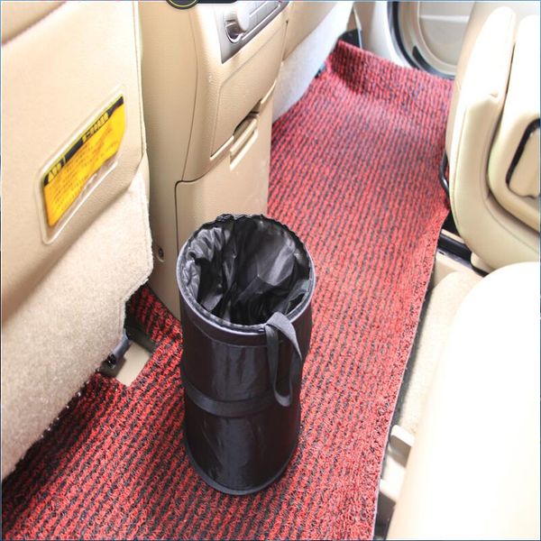 

car garbage can car trash can garbage dust case holder bin car-styling for auto capacity storage pouch