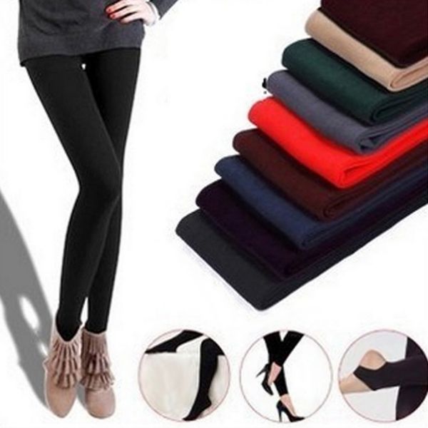 

Women Winter Warm Soft Leggings Thick Fleece Lined Thermal Stretchy Slim Pants