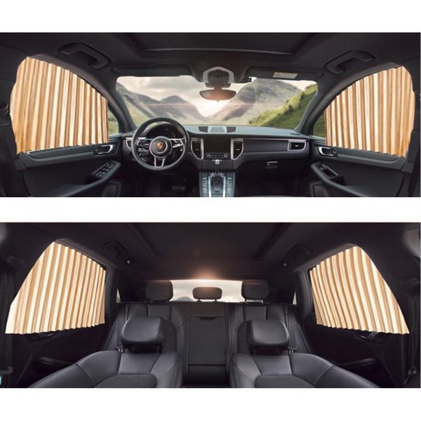 

2pcs car sun shade protection car curtain window sunshade side window mesh sun visor summer