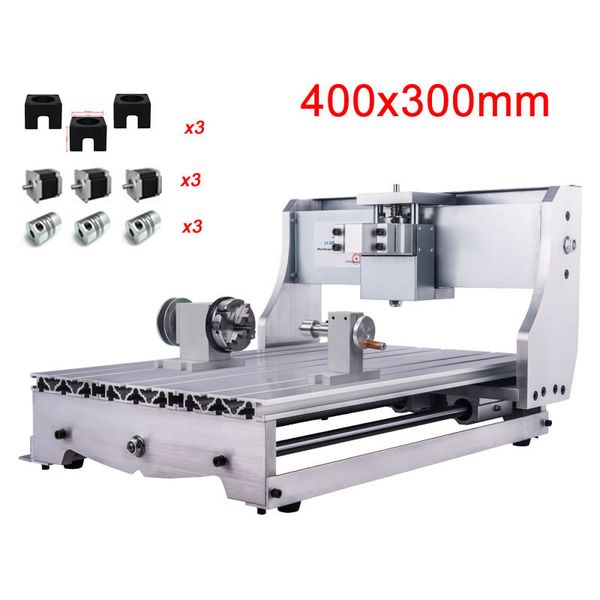 

cnc frame 3040 4axis diy kit for cnc engraving milling machine router ball screw mach3 controller with nema23 stepper motors