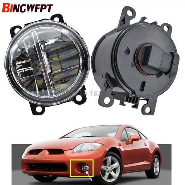 

2pcs/pair fog lamp assembly super bright led fog light h11 12v for mitsubishi eclipse 2006-2012 halogen lamp