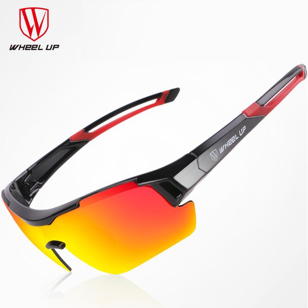 

wheel up new design full coating sunglasses mtb road bike bicycle eyewear waterproof polarized men bicycle glasses uv400 3 lens