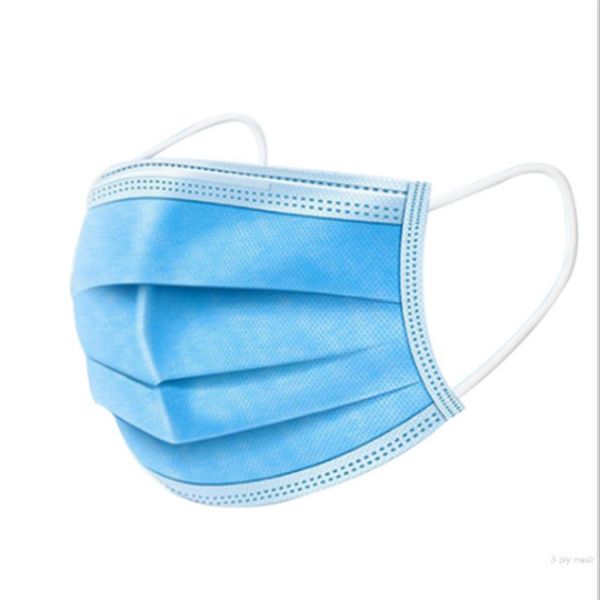 

Одноразовая маска для лица 3 слоя пыли рот Маска Обложки 3-слойные Нетканые одноразовый Респиратор мягких дышащего открытой 3-Layer Ply Anti-Dust
