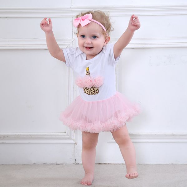 Modisches Tutu-Kleid-Set für Babys, 2-teilig, für Kleinkinder, Spitzen-Body, Taufe, Baby-Rüschen-Strampler-Set