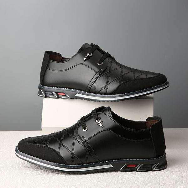 

glazov big size 38-46 men genuine leather shoes black shoes real leather loafers mens moccasins italian