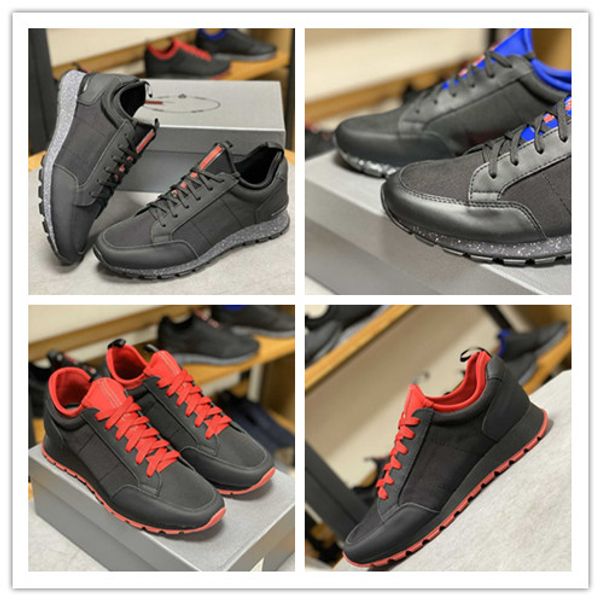 

2020 masterpiece calf leather and nylon sports casual shoes, easy to put on and take off elastic neoprene socks2, Black