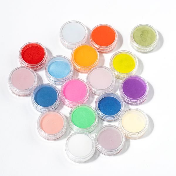 

18 colors acrylic nail art tips uv gel powder dust diy decoration set manicure nail art decoration accessories ozdoby do paznokc, Silver;gold