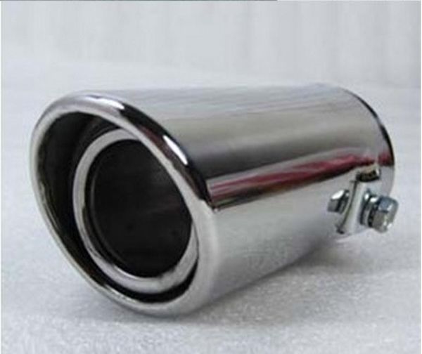 

51mm inlet diameter stainless steel slanting round exhaust muffler pipe modified tail throat a2x