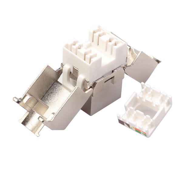 

cat7a rj45 wall end plug keystone jack shielded module modular adapter