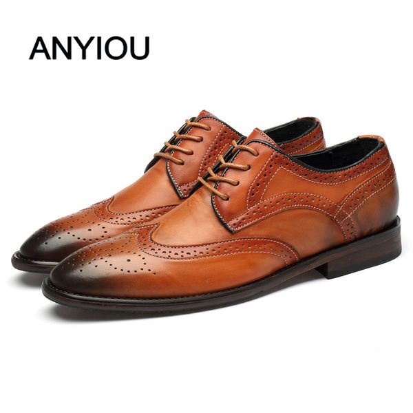 

anyiou casual dress male tassel loafers suede patchwork patent leather shoes black brown slip on toe office wedding leather shoe