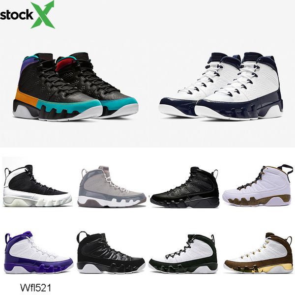 

2019 unc 9 ix 9s dream it mens basketball athletic shoes la oreo university blue bred space jam black red men sports sneakers 41-47
