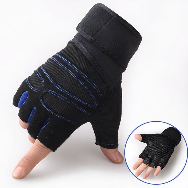 

m/l/xl gym gloves heavyweight sports exercise weight lifting gloves body building training sport fitness half finger gloves