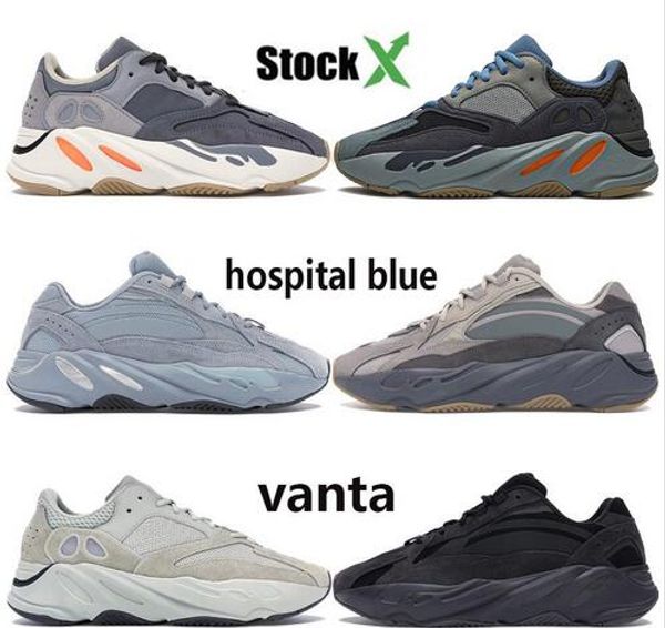 

wave runner 700 new carbon blue inertia magnet vanta utility black static 3m reflective kanye west running shoes men women designer sneakers