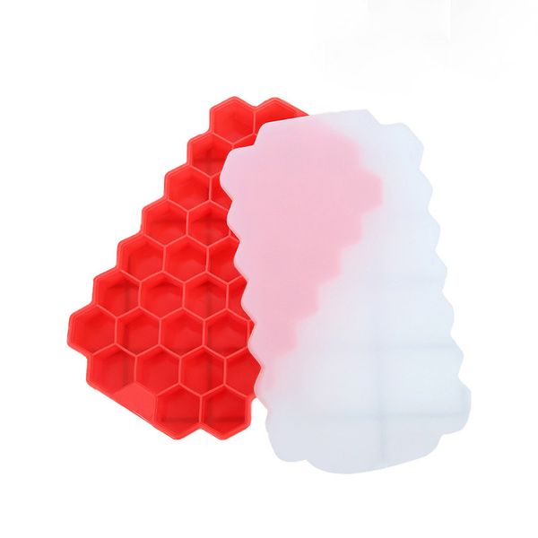 

honeycomb ice lattice with cover silicone ice mold grids ice making mold silica gel fruit frozen mold ff