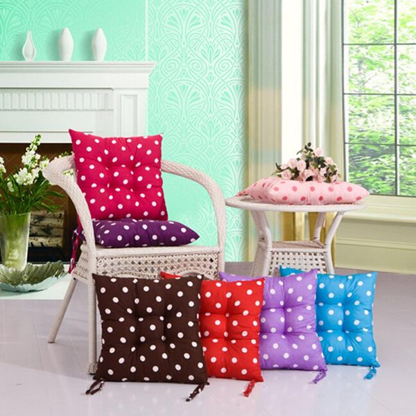 

dots design multi color chair sofa car pad wear resistant square stuffed chair seat pad indoor home kitchen office new style