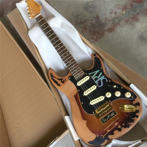 

lder body sss pickup srv handmade relic heritage collector aged chrome hardware srv st electric guitar guitarra