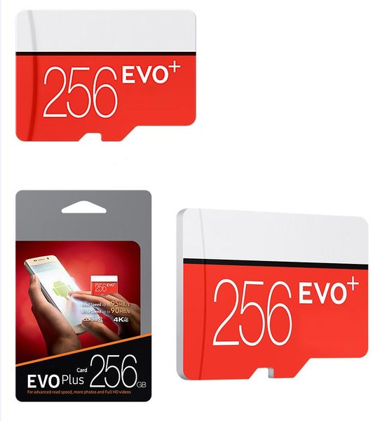 

32gb 64gb 128gb u3 evo plus + tf card флэш-памяти 2020 самая лучшая продавая 256gb с10 с sd адаптером розничного пакета