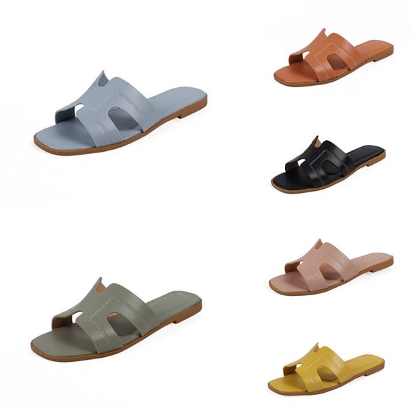 

luxury american summer women flip flops slippers retro antismen flat lady slippers shoes slope heel thick bottom metal buckle slipper#686, Black