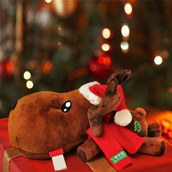 

christmas decoration deer doll car air freshener toy bamboo characoal bag air purification auto ornament interior accessories