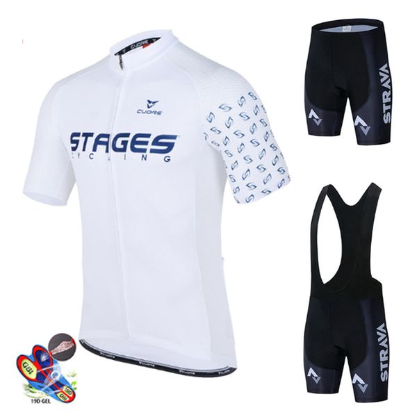 

new strava summer mtb cycling set pro cycling suit bicycle clothes breathable anti-uv wear short sleeve jersey 2020, Black;blue