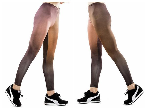 

женщины йога брюки брюки колготки брюки женская высокая талия танец активные леггинсы полоса градиент крашения печати тощий silm движения фи, Black;white