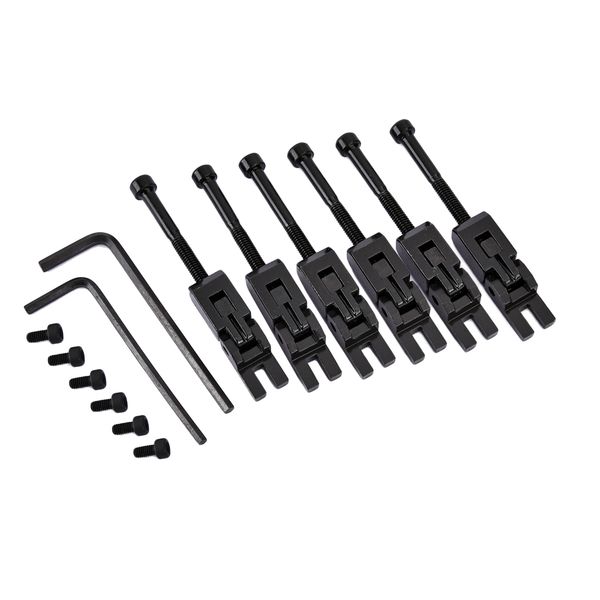 

6 pieces electric guitar locked string saddles for tremolo bridge parts