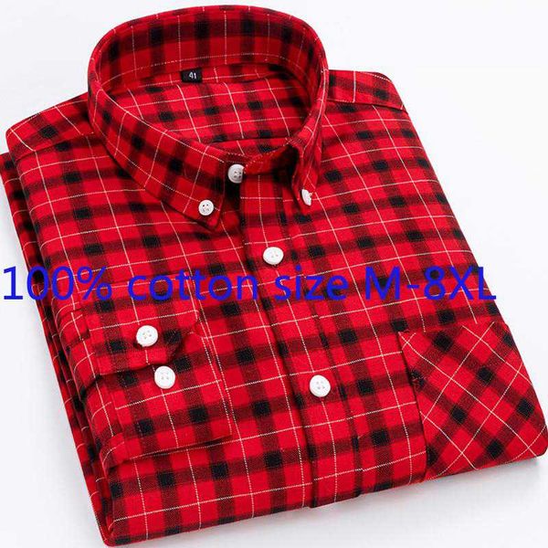 

новое прибытие мода 100% хлопок тонкий мужчины осень с длинными рукавами сыпучие повседневный плед однобортный summer plus размер -8xl, White;black