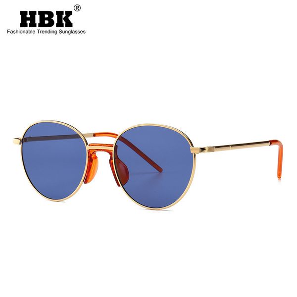 

hbk round steampunk sunglasses man retro colorful sunglasses women resin vintage brand fashion uv400 ins beach, White;black