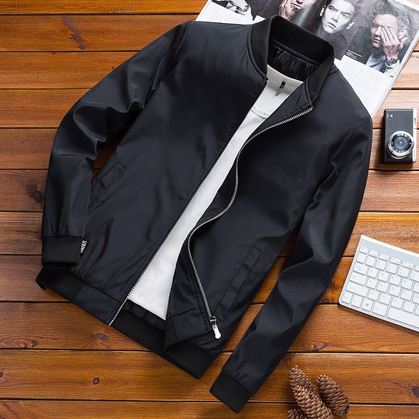 

winter new men's bomber zipper jacket male casual streetwear hip hop slim fit pilot coat men clothing plus size 4xl, Black;brown