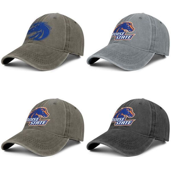 

boise state broncos logo brown for men and women baseball denim cap cool designer golf design your own fitted team unique original hats, Blue;gray