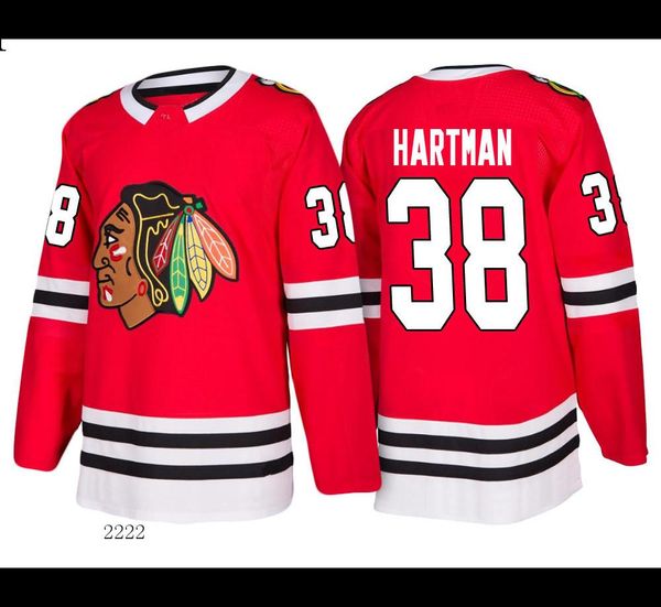 

2019 2020 Hockey Jerseys Quick Dry BLUE red Embroidery Logos Free Shipping Cheap wholesale Men Size Jersey36