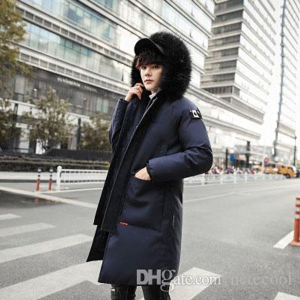 

new men winter jacket mens plus hooded padded male casual warm fleece fur collar parkas cold winter coat 3xl for women, Black;brown