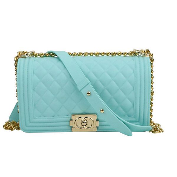 

прозрачный пакет ясно сумка роскошь женщины цепь pvc радуги плеча сумки мешок основной корабль падения