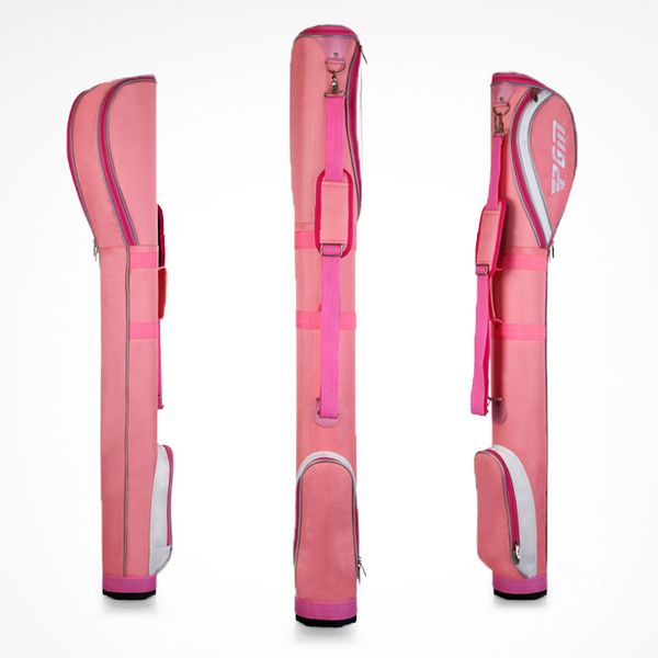 

pgm women authentic golf gun club bag can hold 6-7 clubs waterproof traveling bags outdoor practice training bag d0060