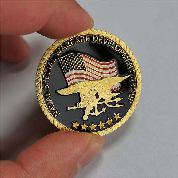 Heiße US Navy Seal Team 6 VI SIX SIVGRU NAVAL KAREFARE-Entwicklungsgruppe Herausforderung Münze DHL Freies Verschiffen