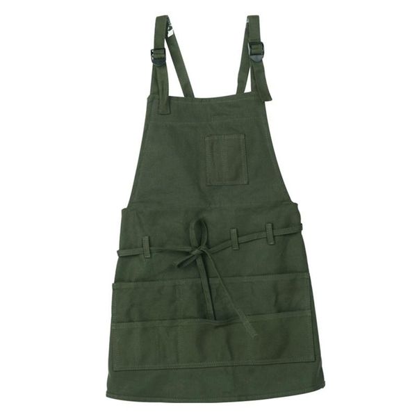 CSS Artist Apron Multi-Pocket Slim Fit Style Apron Adjustable Neck Strap and Waist Ties Suitable for Artist Painting