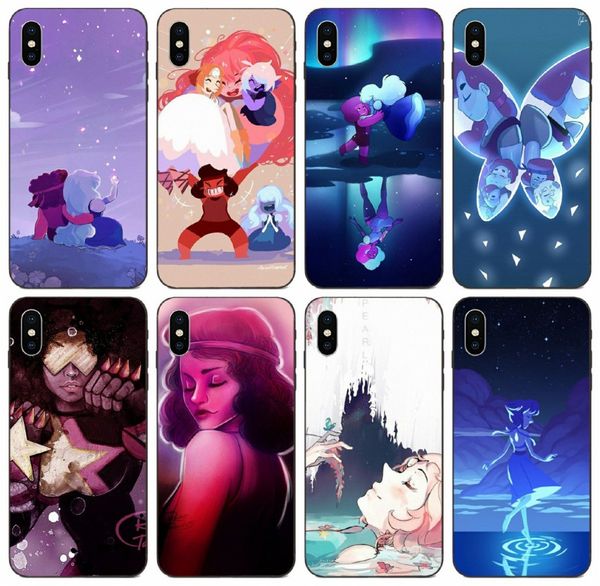

tongtrade] steven universe ruby amethyst case for iphone 11 pro 8 7 6s 6p 5s 5p x xs max samsung a40s a50s huawei p9 redmi k20 custom case