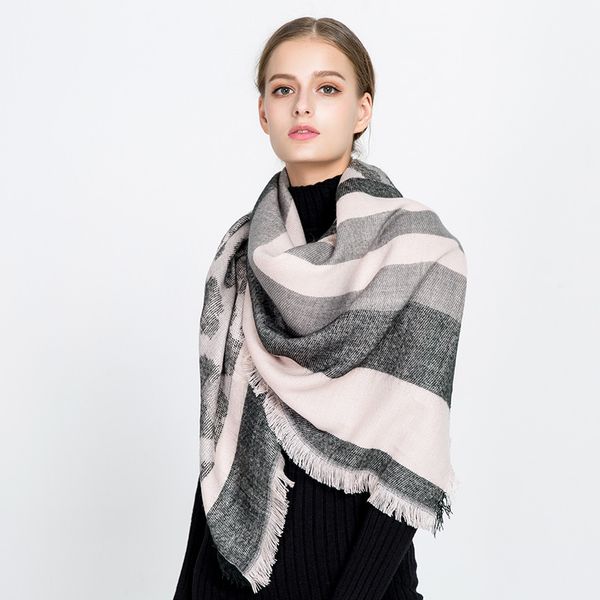 

wholesale- new women scarf shawl autumn winter cashmere double-sided camouflage leopard thick warm scarves girl travel accessories, Blue;gray