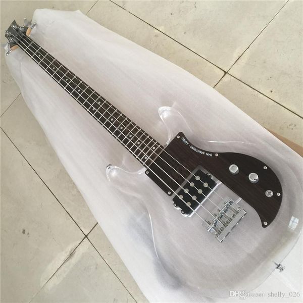 

Dan arm trong ampeg electric ba guitar acrylic body ro ewood pickguard fix bridge cry tal guitar