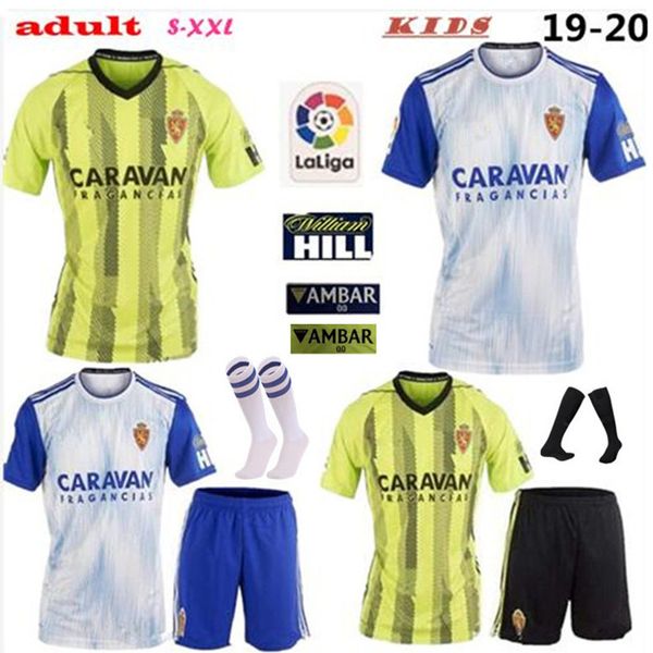 

2019 real zaragoza футбол джерси 19 20 сапатер 23 shinji кагава vazquez помбо saragossa борха iglesias футбол рубашки для взрослых и детей k, Black